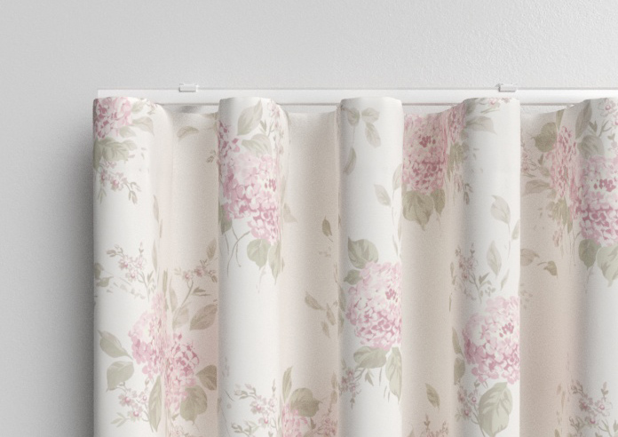 Shabby Chic by Rachel Ashwell Belle Hydrangea, Powder Pink - Made to Measure Curtains - Image 13